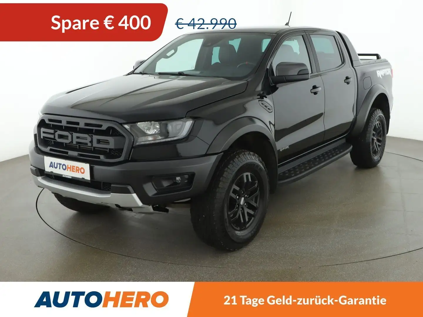 Ford Ranger 2.0 TDCi Doppelkabine 4x4 Raptor Aut. *LED*TEMPO* Black - 1