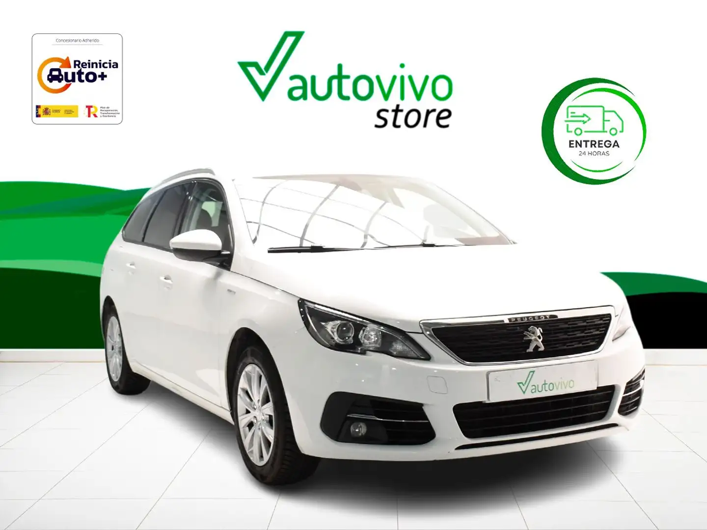 Peugeot 308 SW 1.2 PureTech S&S Style 110 Wit - 1