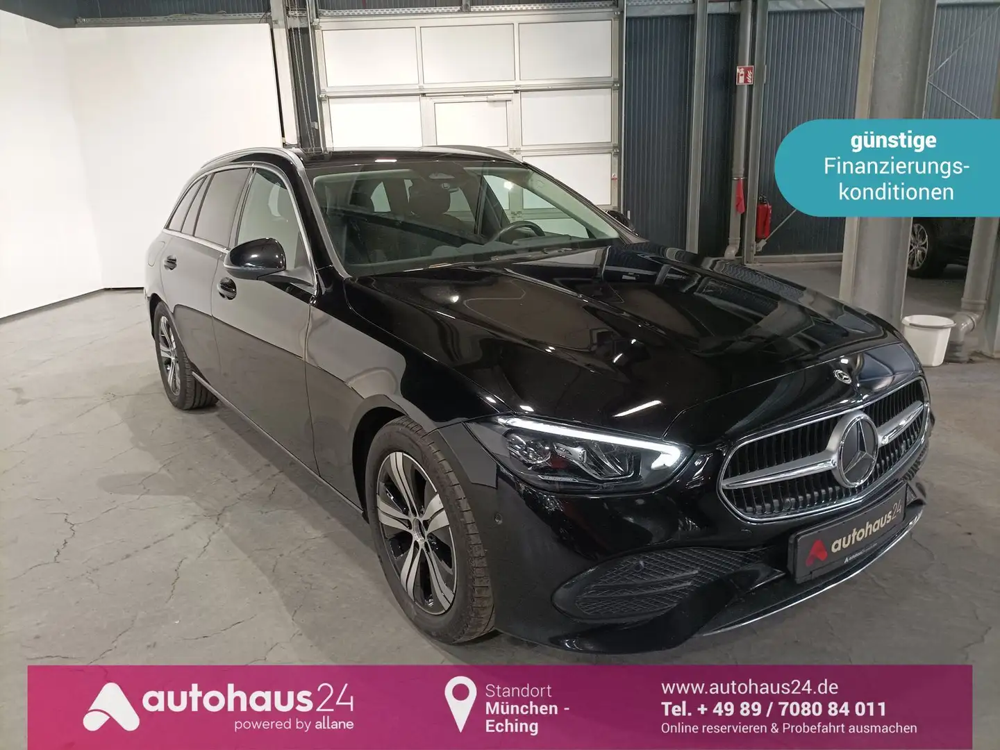 Mercedes-Benz C 220 d T Avantgarde LED|Navi|ParkAssist|AHK Zwart - 1