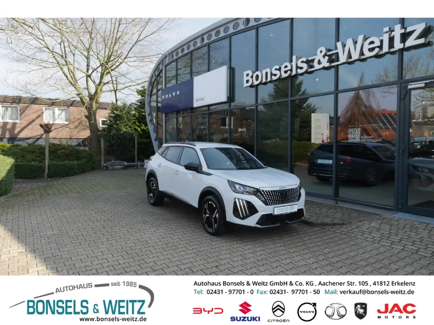 Peugeot 2008 1.2 HYBRID 136 ALLURE AUTOMATIK LED ACC Apple CarP Blanco - 1