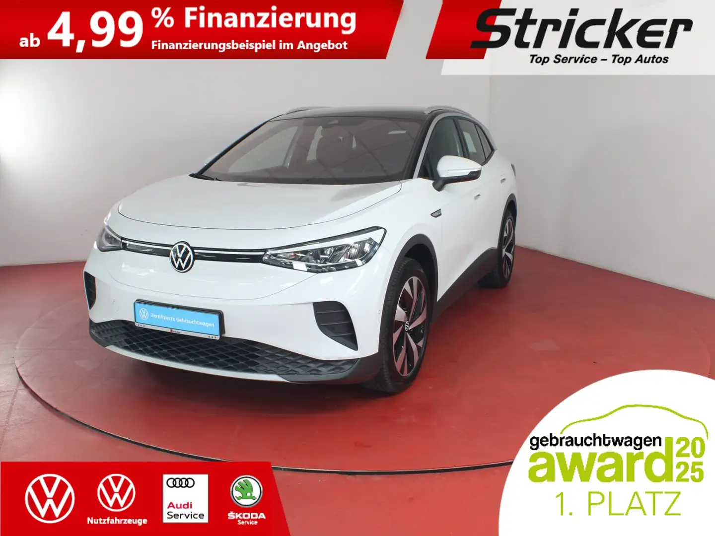 Volkswagen ID.4 Pro Performance 150/77 368,-ohne Anzahlung ACC Ka Weiß - 2