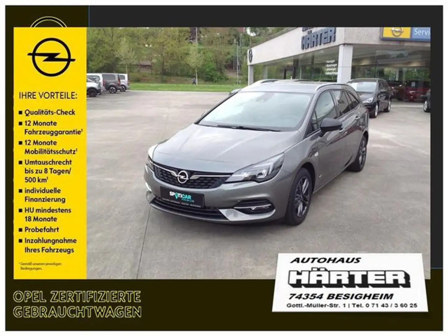 Opel Astra 1.4 Turbo AT Design & Tech Grey - 1
