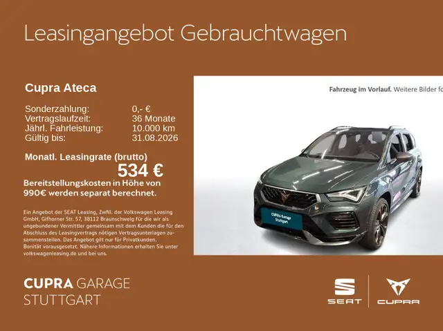 CUPRA Ateca 2.0 TSI DSG 221kW