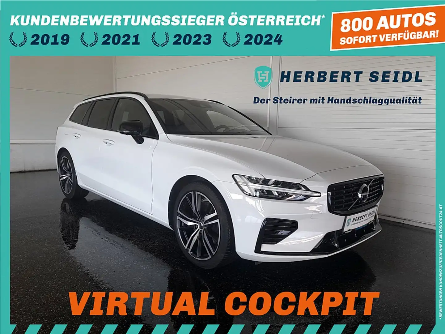 Volvo V60 T8 R-Design PHEV 4x4 Aut. *19 ZOLL / VOLL-LED /... Weiß - 1