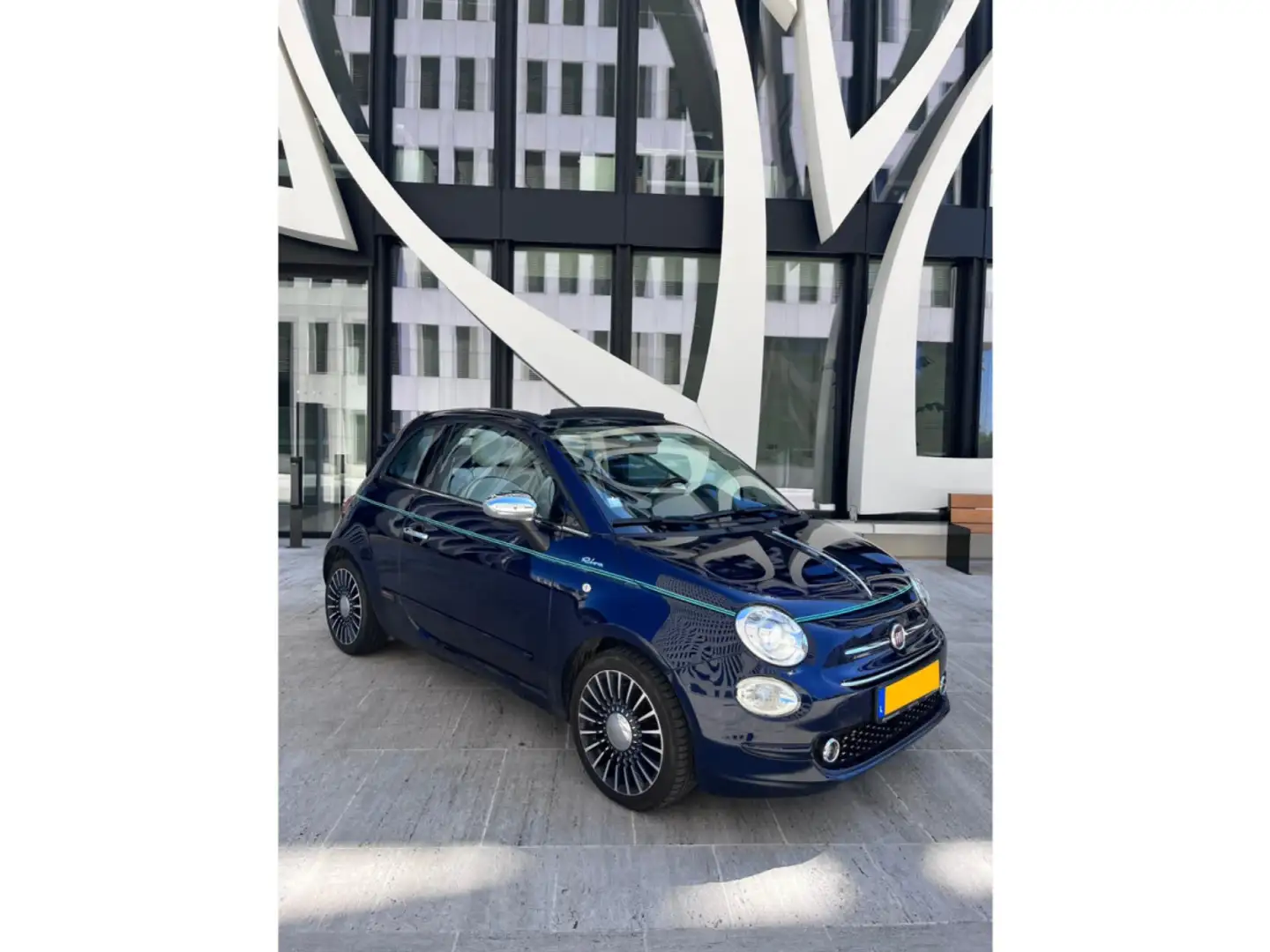 Fiat 500 0.9 Édition RIVA Bleu - 1