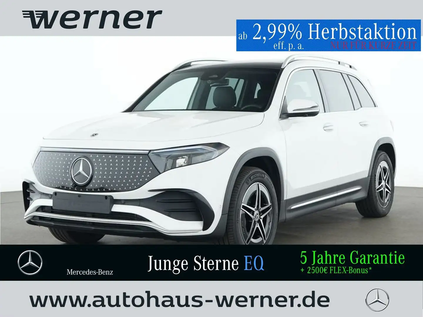 Mercedes-Benz EQB 300 4M AMG-PREM FAP PANO MEMORY BURMEST 360° Bianco - 1