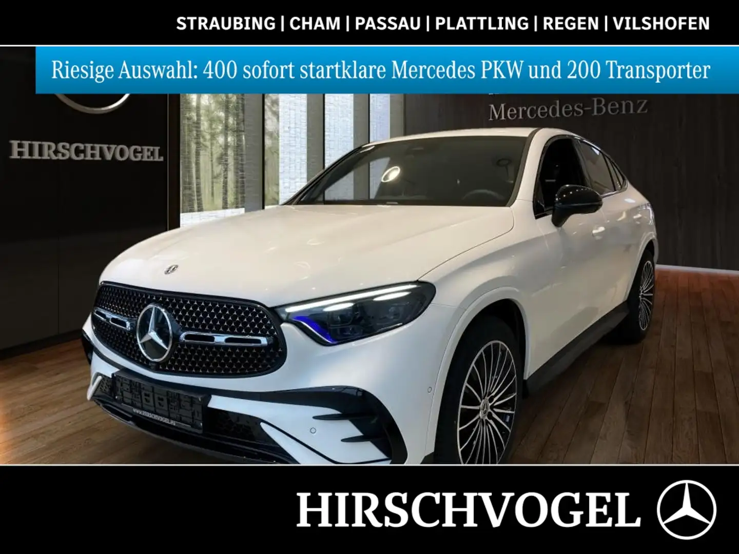 Mercedes-Benz GLC 200 4M EDITION AMG-Line+Night+AHK+DISTRONIC Blanc - 1
