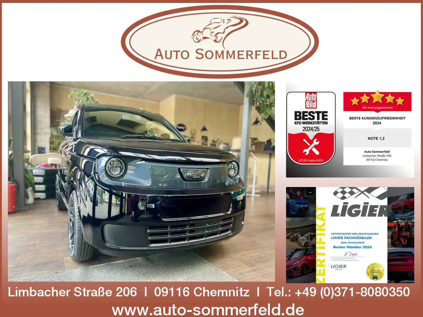 Ligier Myli I.DEAL mit VOLLKASKO Servo,Trennw. Noir - 1