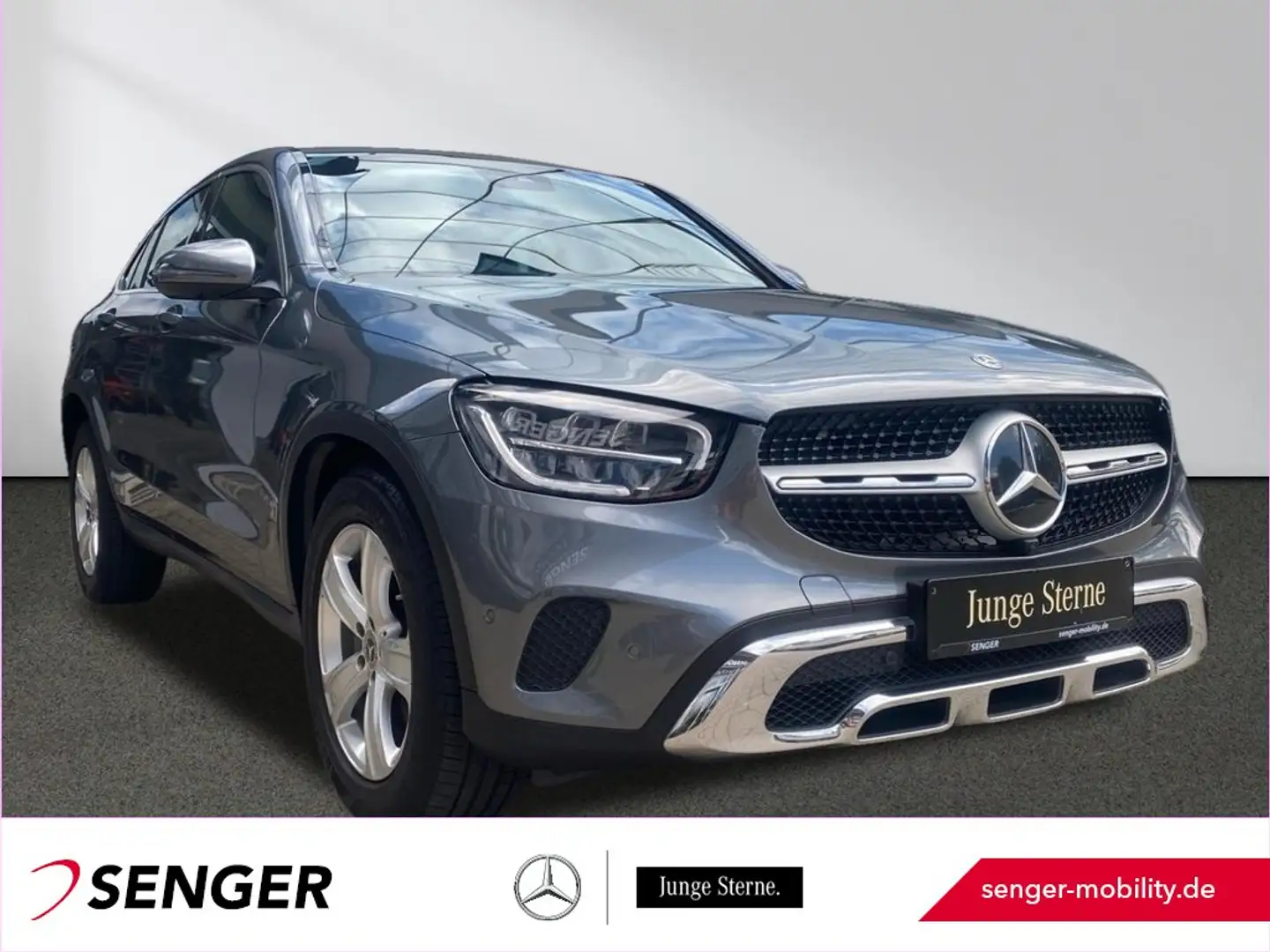 Mercedes-Benz GLC 220 d 4M Coupé Navi LED Spur-Paket Carplay Grau - 1