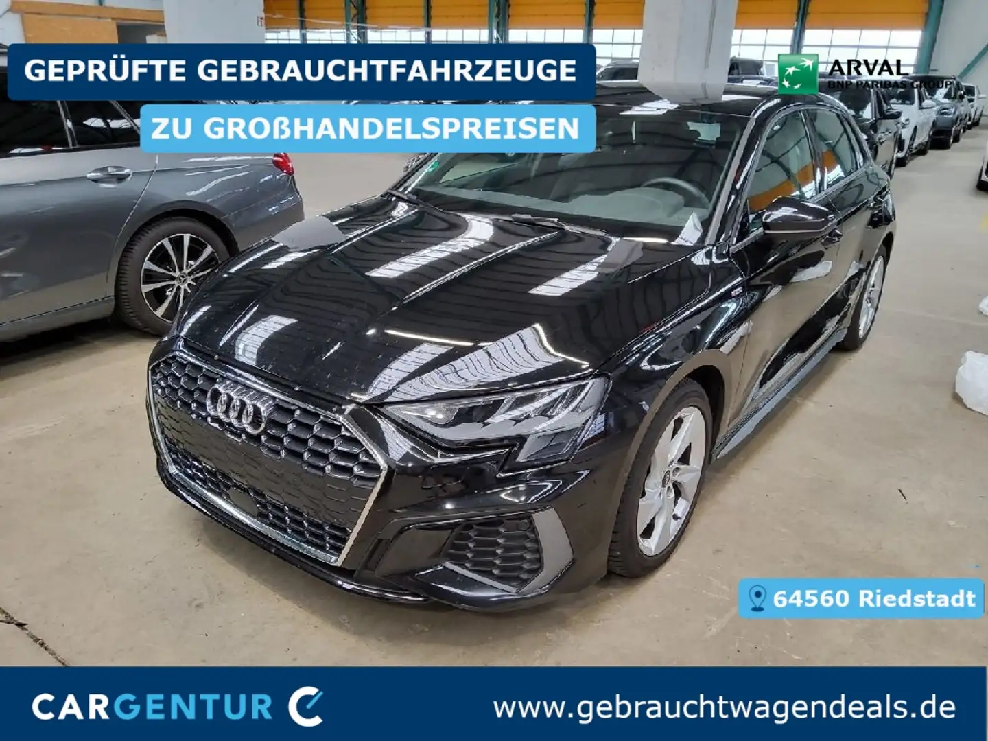 Audi A3 30 2.0 TDI Sportback S line Virtual BLIS LED Noir - 1