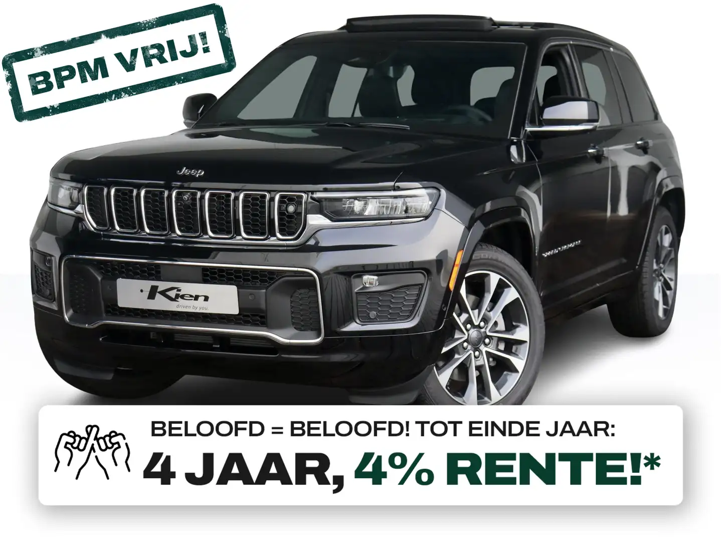 Jeep Grand Cherokee 3.6 Overland | VAN | Massage | Luchtvering | Pano Zwart - 1