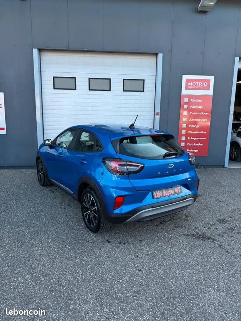 Ford Puma 1.0 ecoboost 125 mhev titanium bvm6 Bleu - 2
