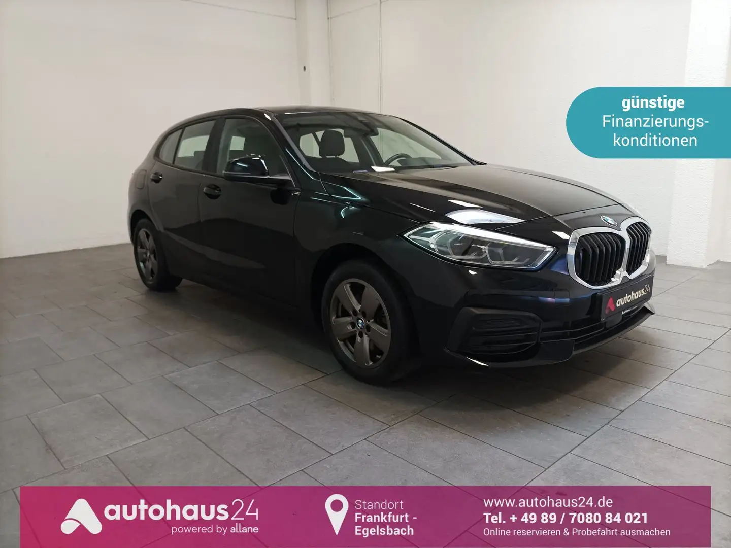 BMW 118 1er - 118i Advantage Sitzhzg.|Freisprech|LED Noir - 1