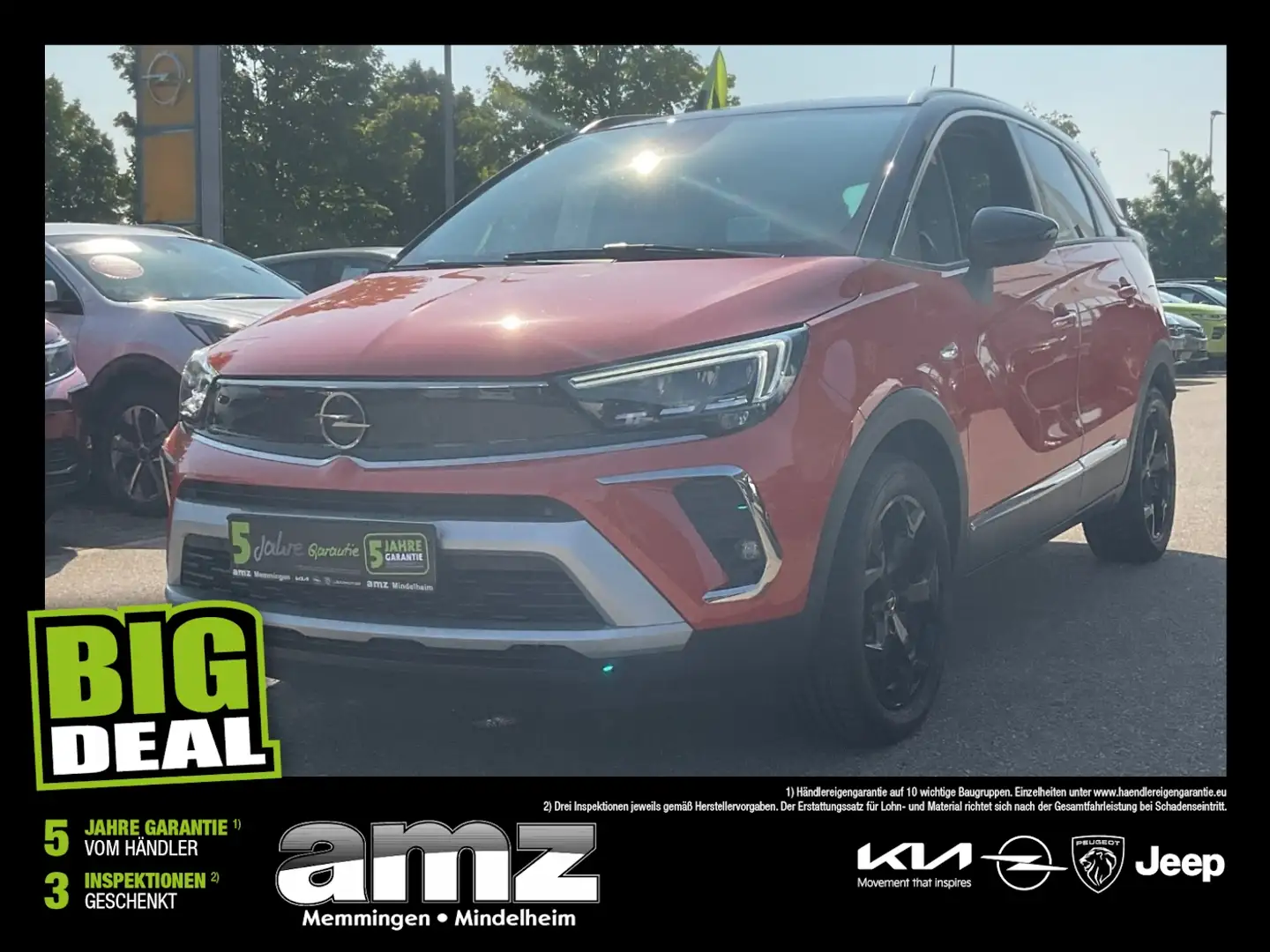 Opel Crossland 1.2 Turbo Ultimate *Pano*Alcantara Arancione - 1