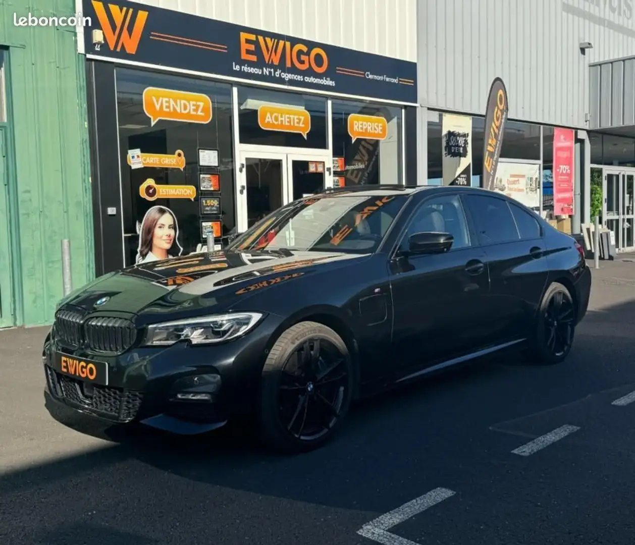 BMW 330 2.0 330E 292CH HYBRID M-SPORT BLACK PACK ENTRETIEN Zwart - 1