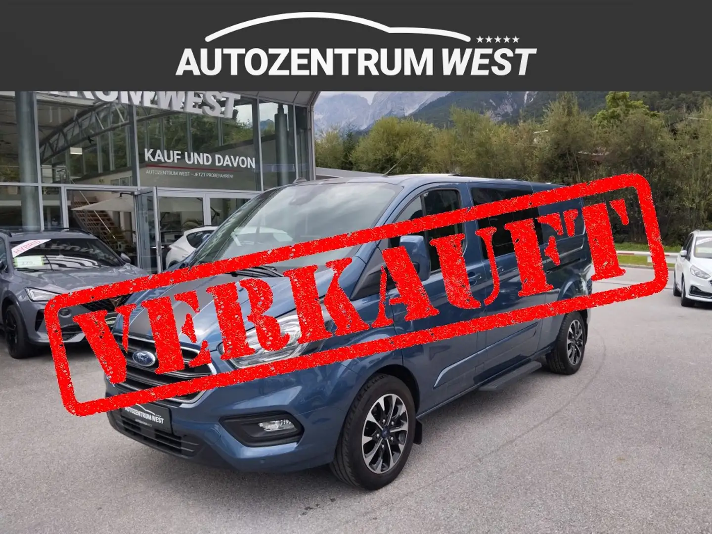 Ford Transit Custom Kasten DK 2,0 TDCi L2H1 320 Limited Aut...AHK/R... Blau - 1