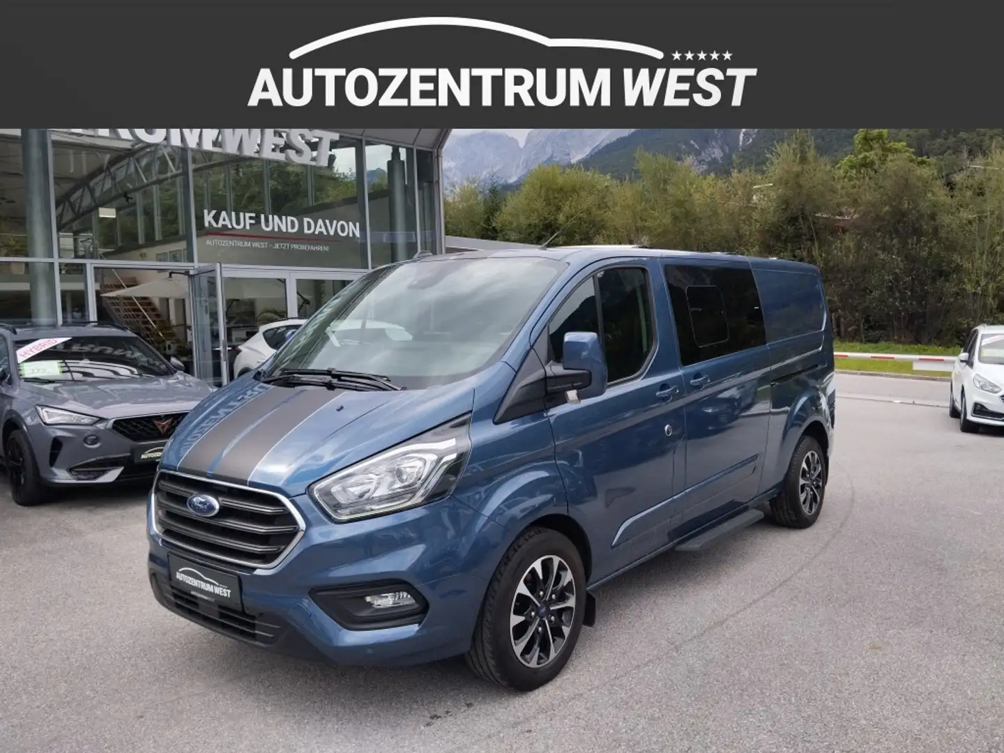 Ford Transit Custom Kasten DK 2,0 TDCi L2H1 320 Limited Aut...AHK/R... Blau - 2