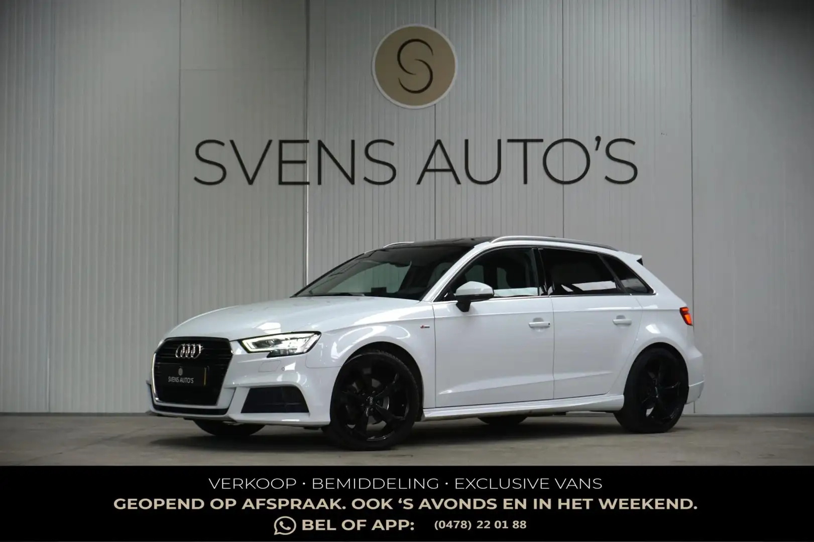 Audi A3 Sportback 35 TFSI 150pk S-Line Panodak|LED|19" Zwa Blanc - 1