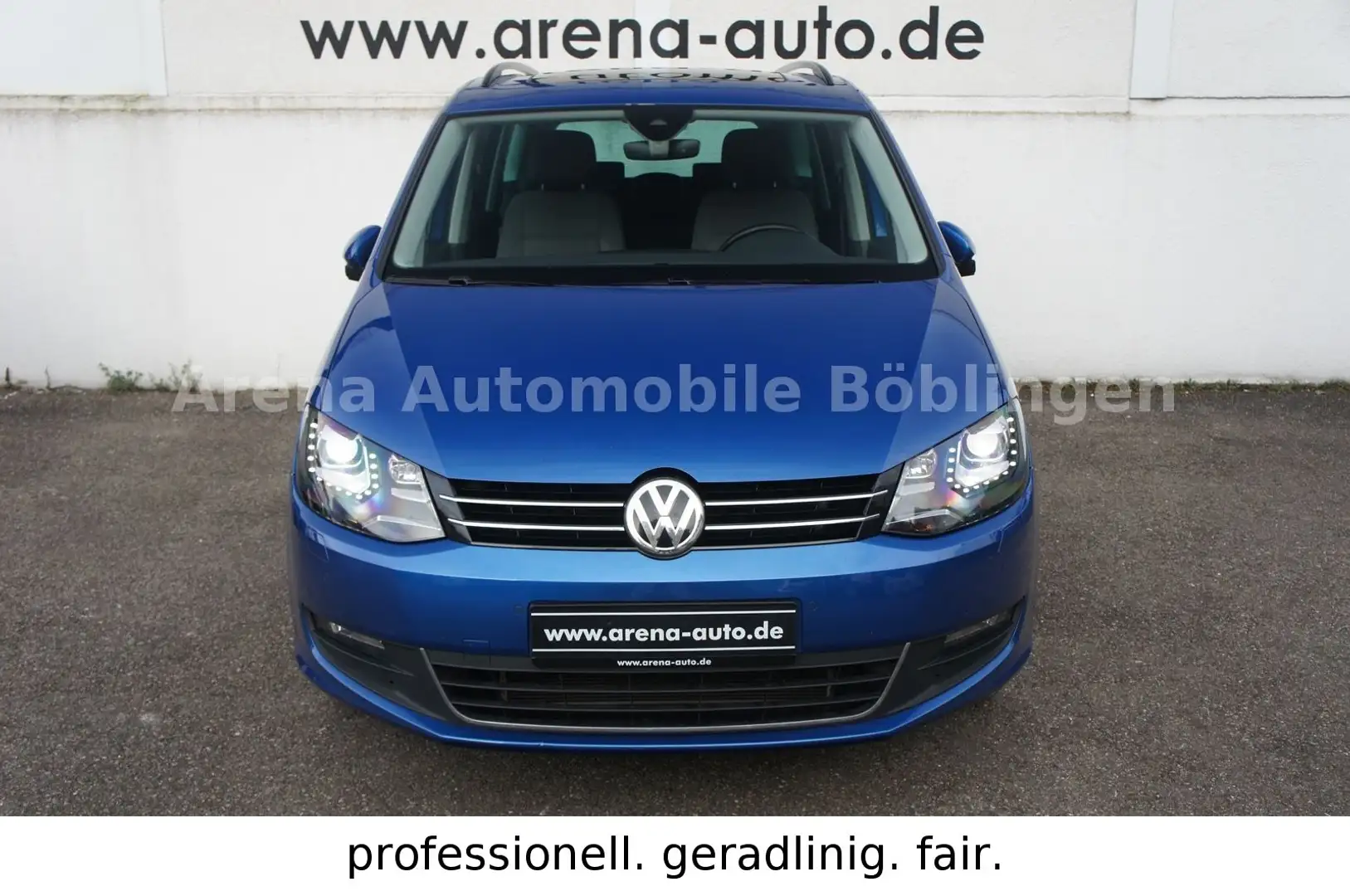 Volkswagen Sharan 2.0 TDI DSG*PANO*STAHZG*LED*AHK*7-SITZER* Bleu - 2