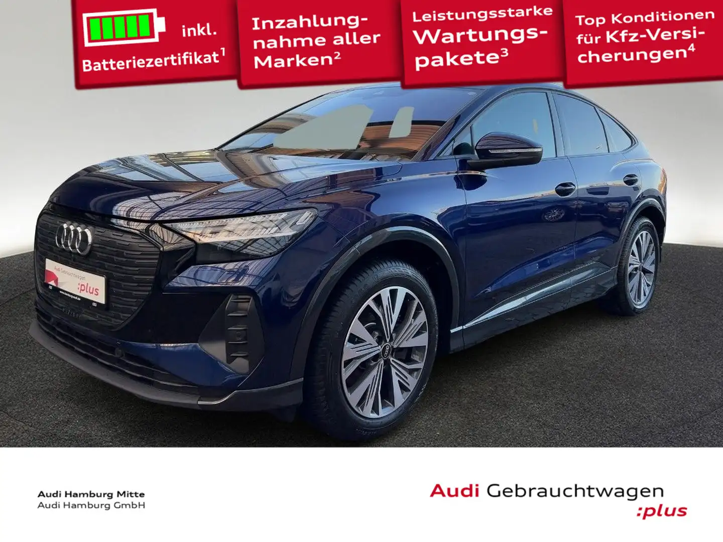 Audi Q4 e-tron Q4 Sportback 40 e-tron 150 kW Matrix Kamera Navi Blau - 1