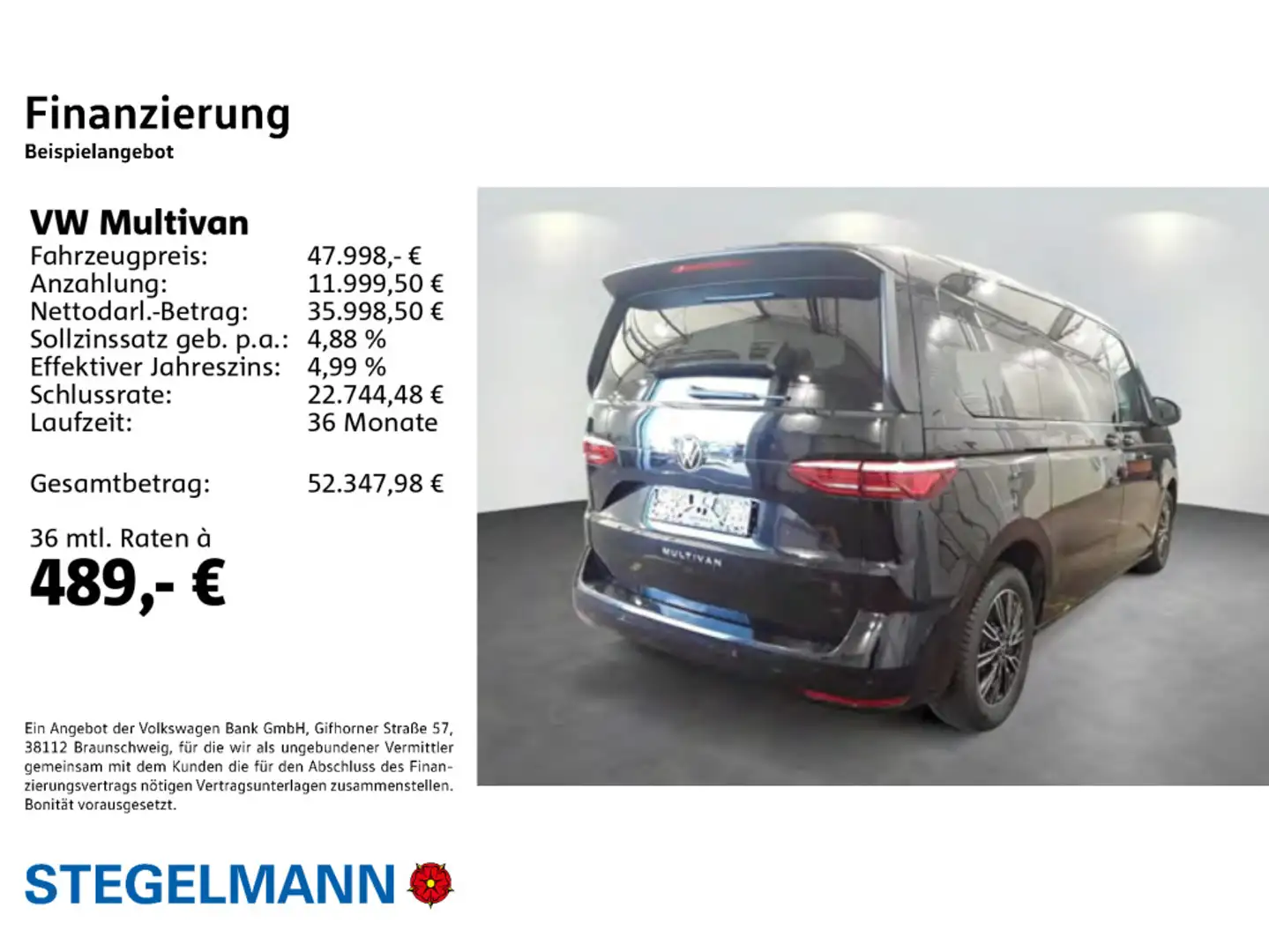 Volkswagen T7 Multivan T7 Multivan 2.0 TDI DSG 7-Sitze*AHK*Kamera* Noir - 2