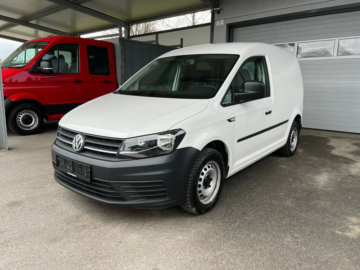 Volkswagen Caddy Kastenwagen 2,0 TDI KOMFORT-PAKET KLIMA/AHV Wit - 2
