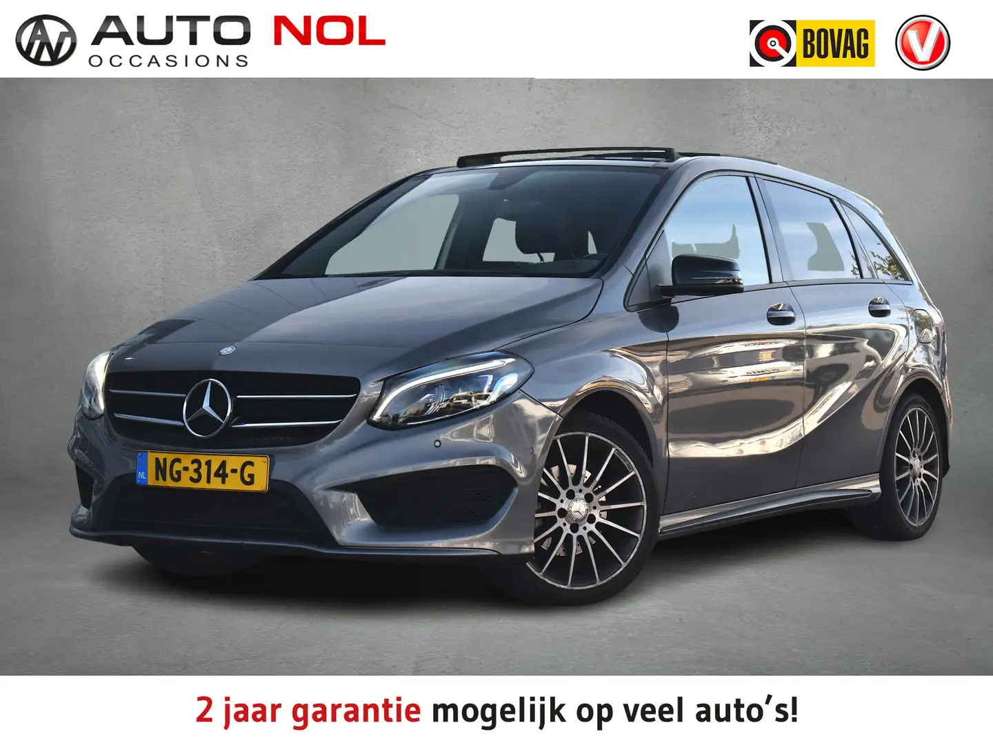 Mercedes-Benz B 180 Ambition | AMG | Pano | Half Leer | Sportstoelen Grijs - 1