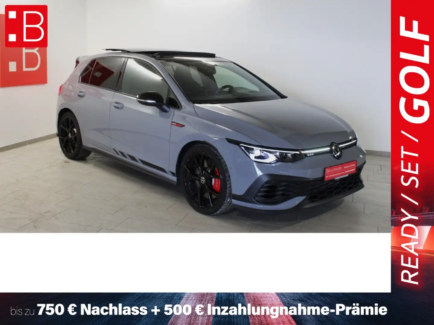 Volkswagen Golf GTI 8 2.0 TSI DSG Clubsport Black Style 19 PANO HuD H/ Grau - 1