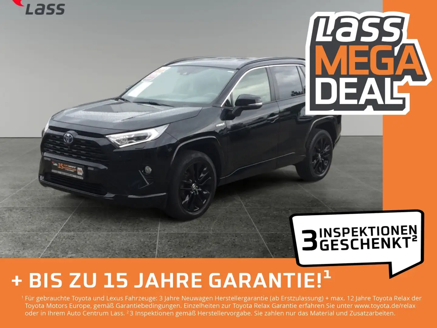 Toyota RAV 4 RAV4 2.5 Hybrid Black Edition +360Kamera+Navi+JBL Schwarz - 1