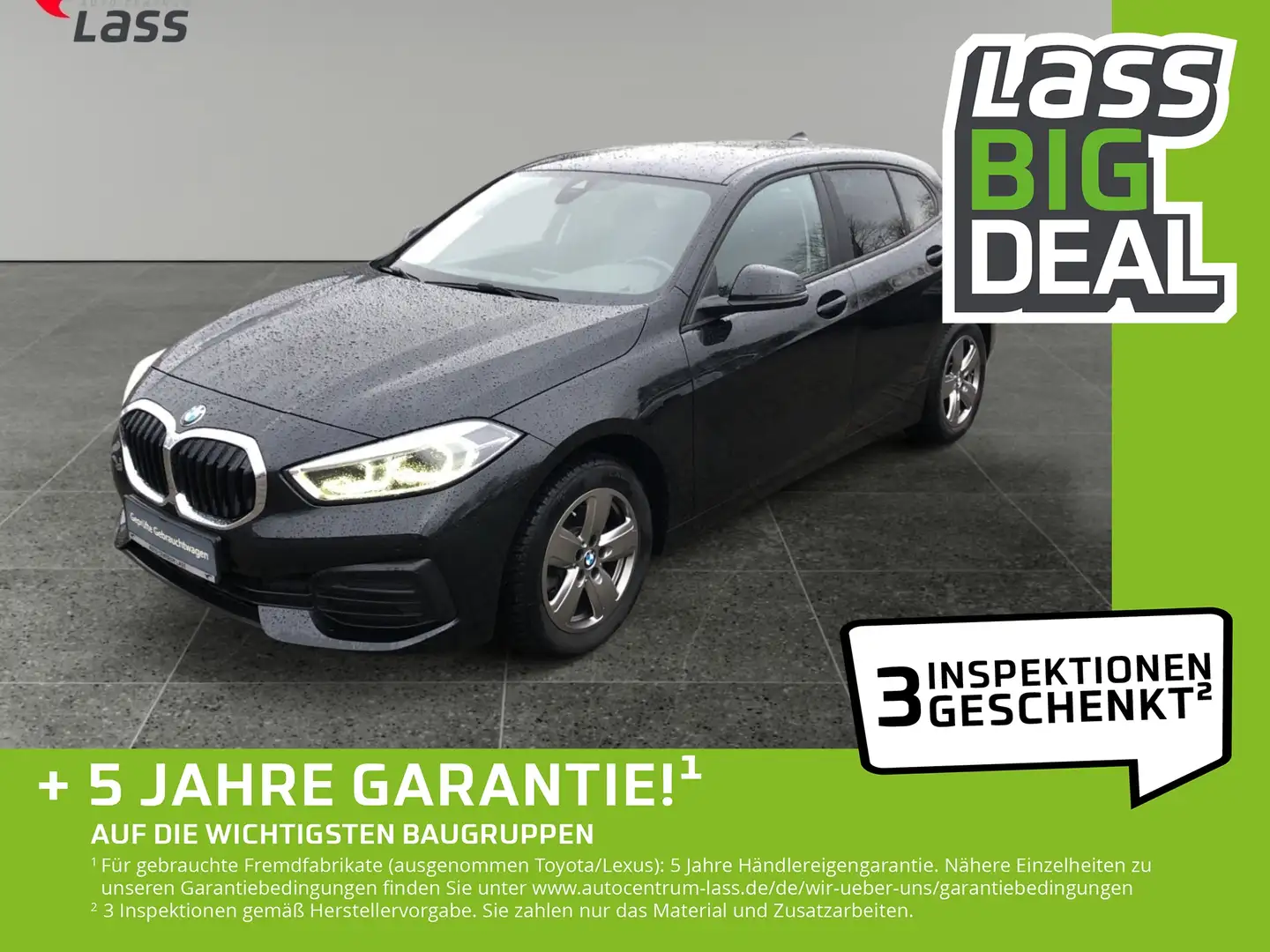 BMW 118 i Limousine Advantage +Allwetter+EPH+LED+Navi Schwarz - 1