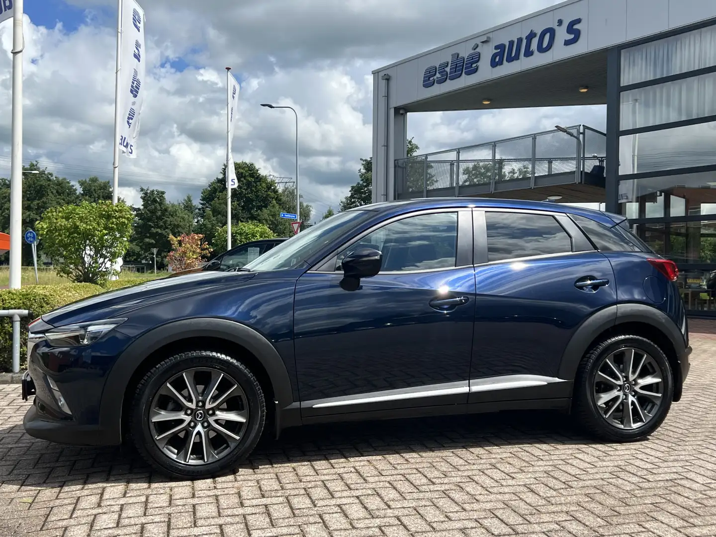 Mazda CX-3 2.0 SkyActiv-G 120 Automaat GT-M Navigatie Trekhaa Blauw - 2