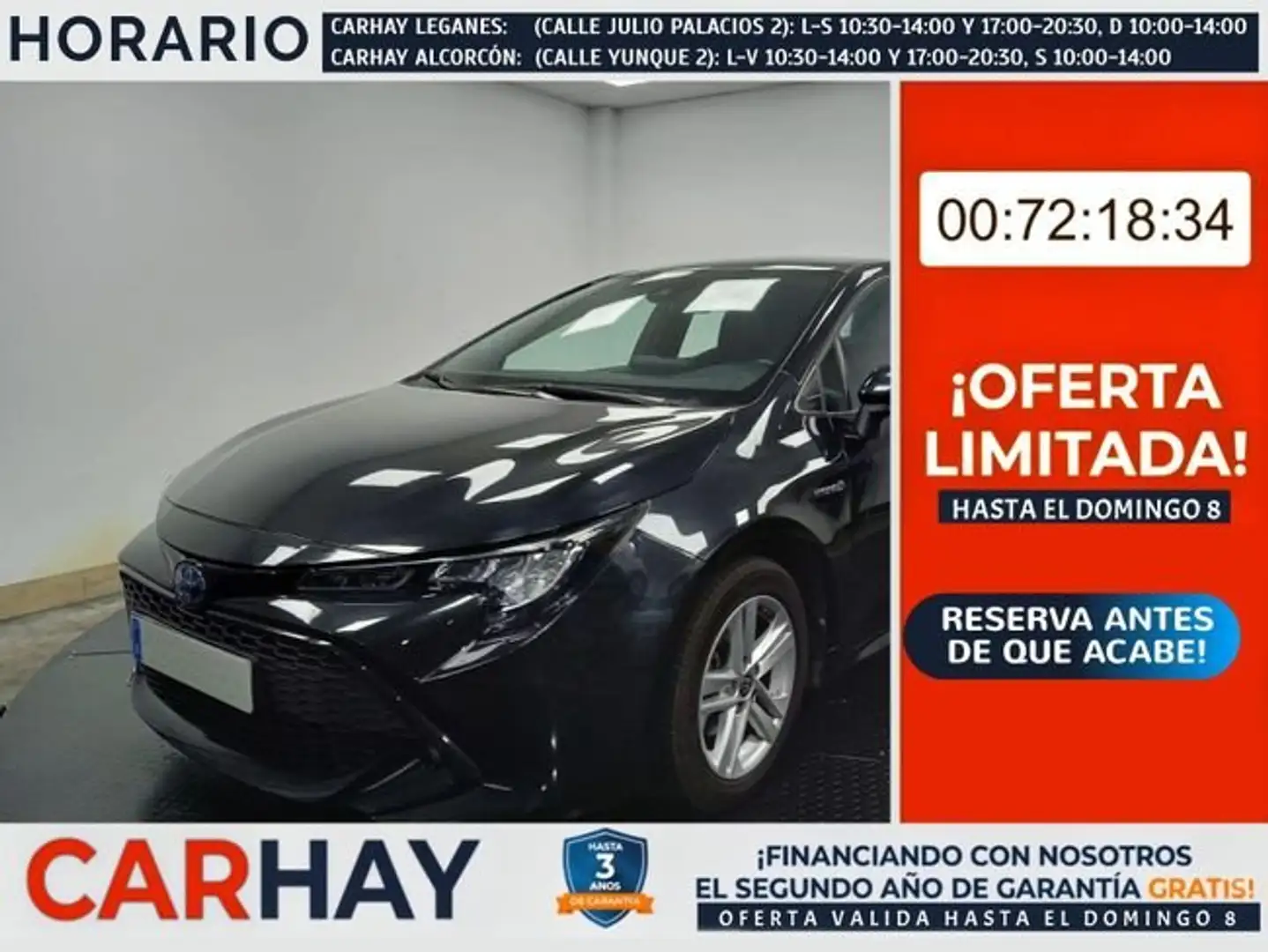 Toyota Corolla 1.8 125H BUSINESS E-CVT Noir - 1