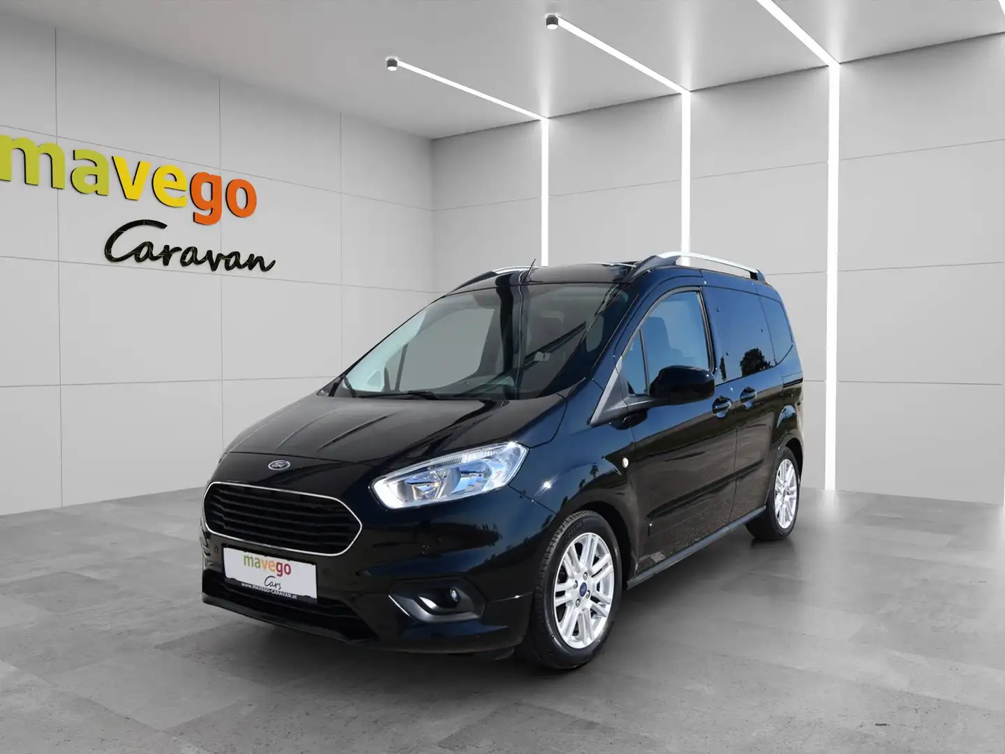 Ford Tourneo Courier 1,5 TDCi Titanium Start/Stop ***SERVICEHEFT*ERSTBESITZ** Schwarz - 1
