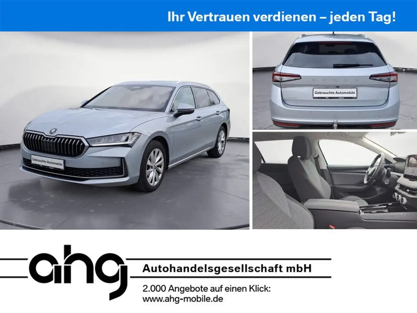 Skoda Superb 1.5 TSI mHEV DSG Selection Combi HeadUp A Silber - 1