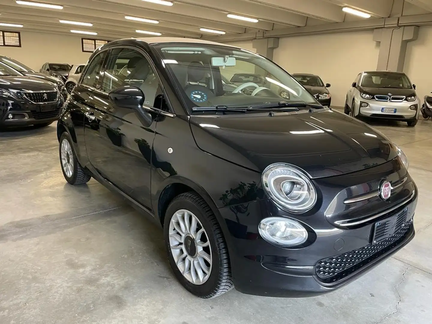 Fiat 500C 500 C 1.2 Lounge Pelle , Navi, Garanzia 12 mesi Nero - 1