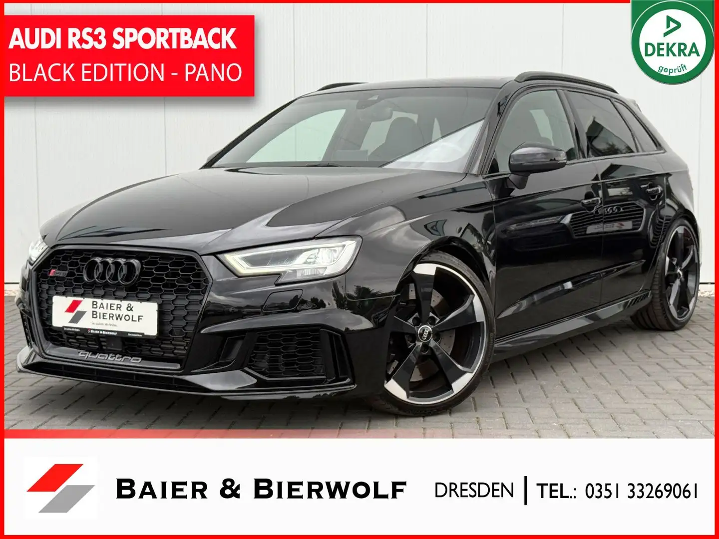 Audi RS3 SB 2.5 TFSI quattro BLACK PANO SCHALENSITZ Schwarz - 1