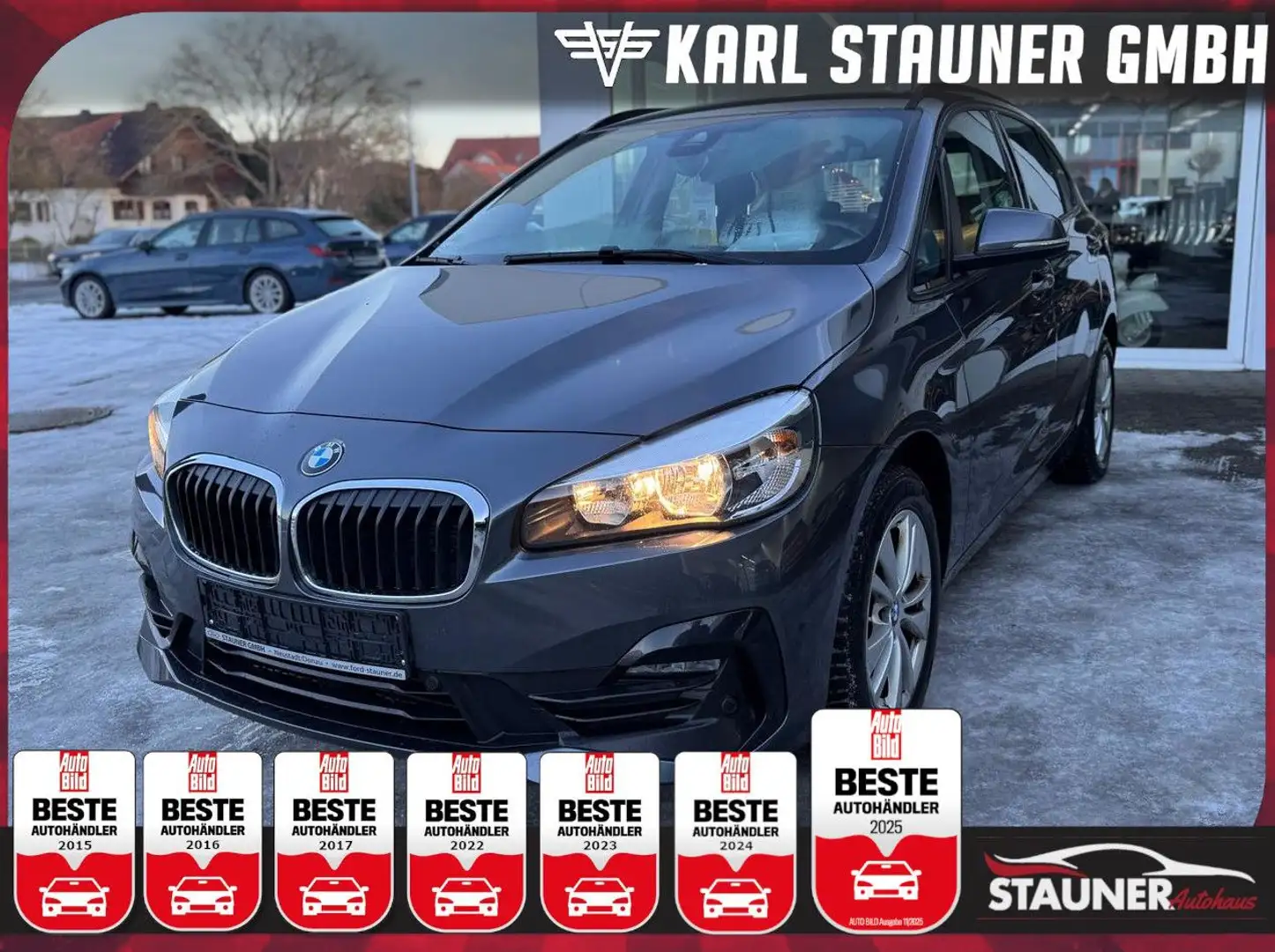 BMW 216 d Active Tourer PDC KLIMA SITZH. TEMPOMAT Grau - 1