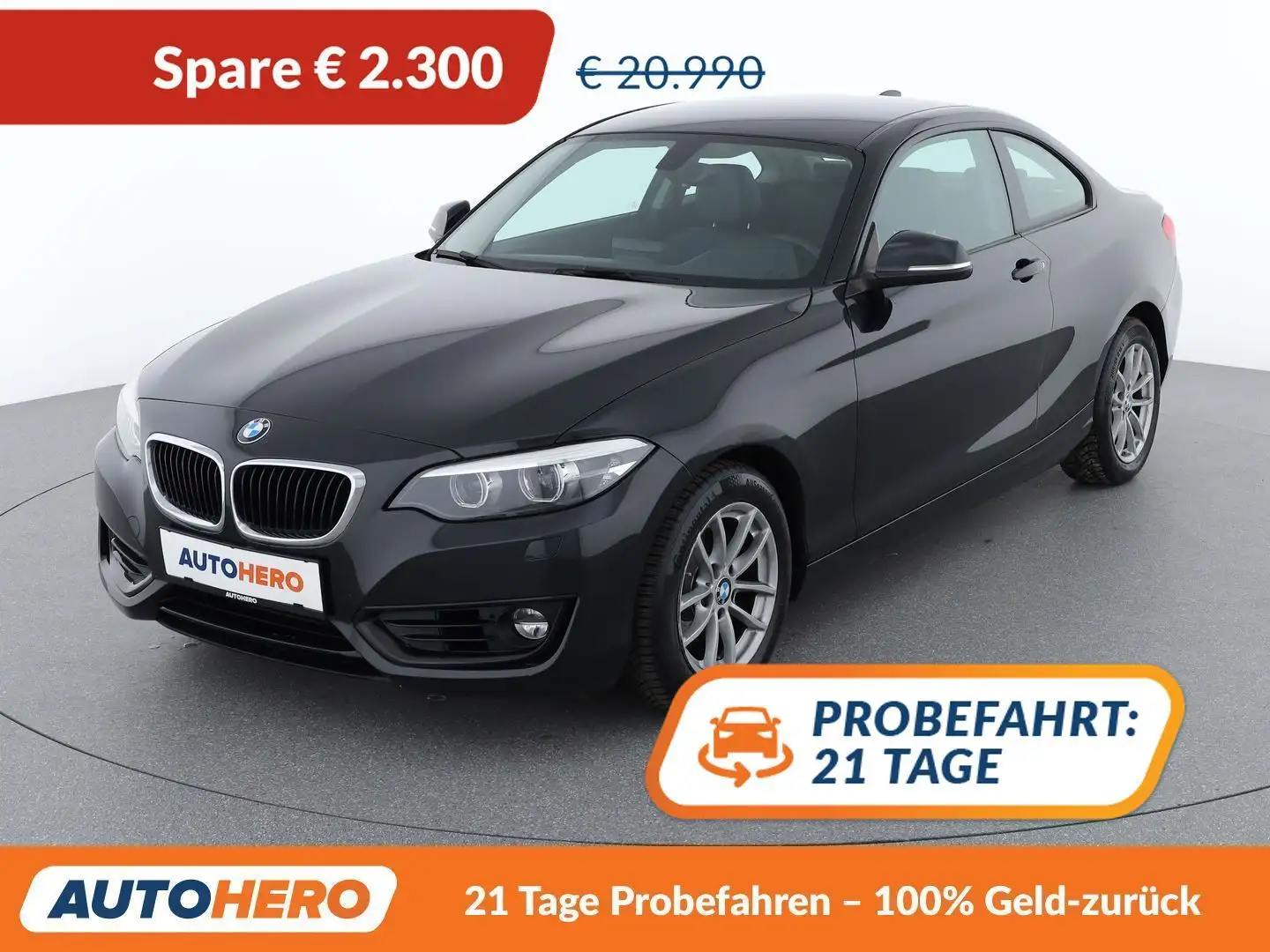BMW 218 218i Advantage Schwarz - 1