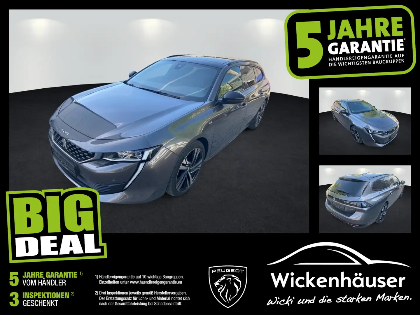 Peugeot 508 SW 180 GT AHK Panoramadach Kam360 Focal Grey - 1