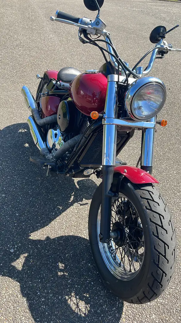 Kawasaki VN 800 Custom bobber Roşu - 2