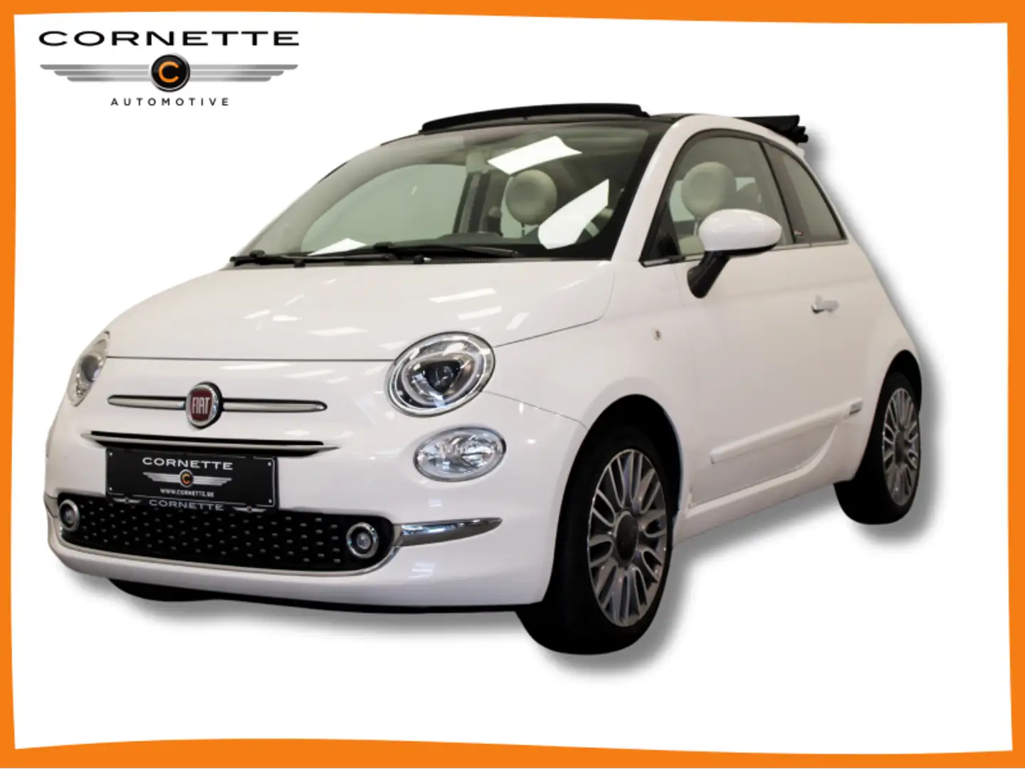 Fiat 500C 1.2 Lounge Sensoren Airco CC Bílá - 1