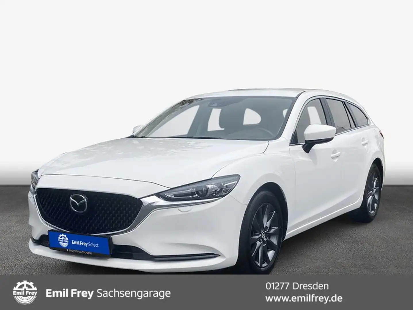 Mazda 6 Kombi SKYACTIV-G 145 Prime-Line ACC Klimaaut. Weiß - 1