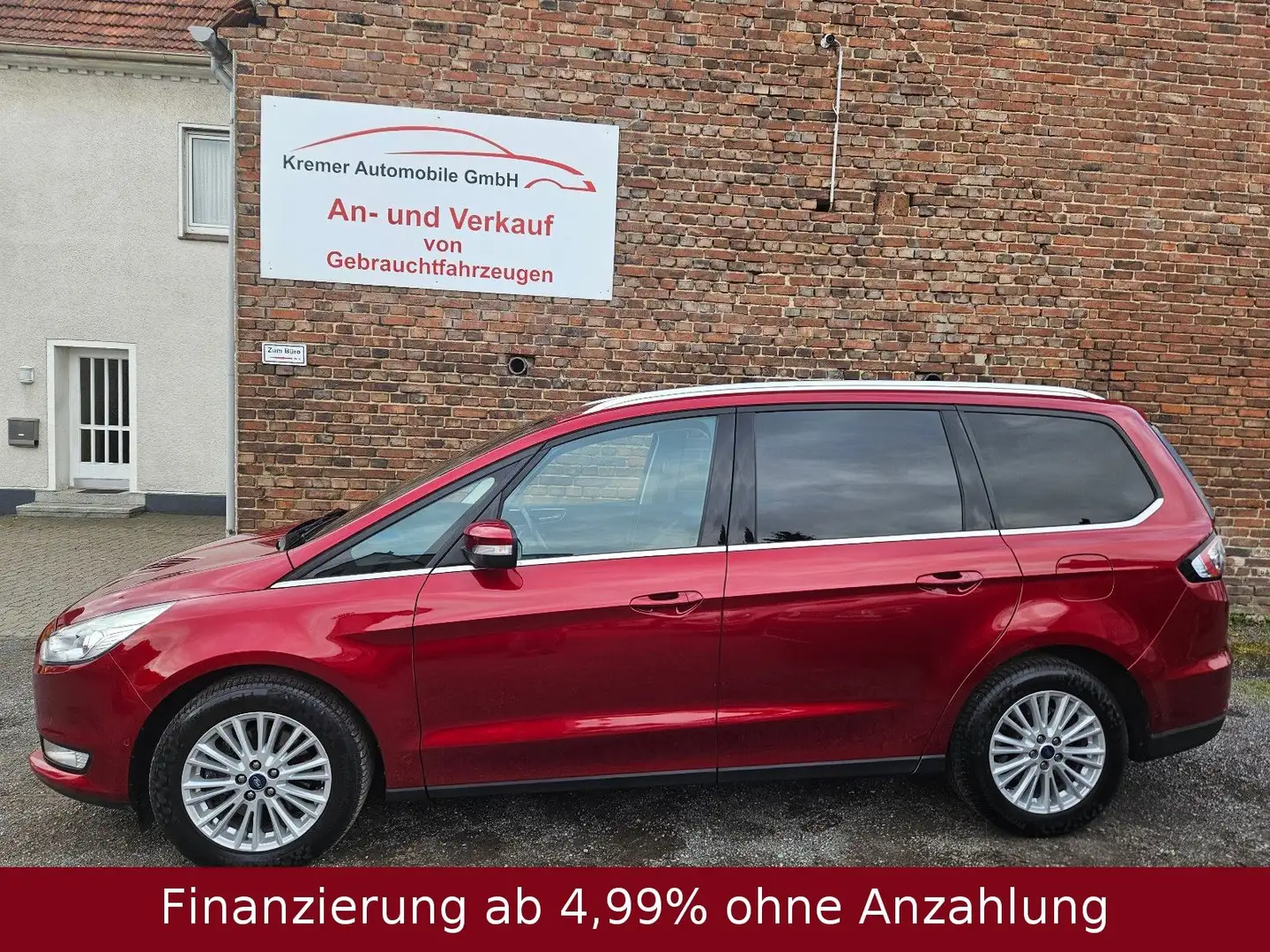 Ford Galaxy 2.0 Titanium | TüV neu | 7-Sitzer Rot - 2