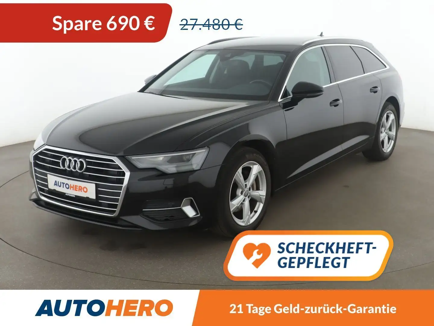 Audi A6 40 TDI Sport Aut.*NAV*LED*TEMPO*CAM*PDC*SHZ Noir - 1