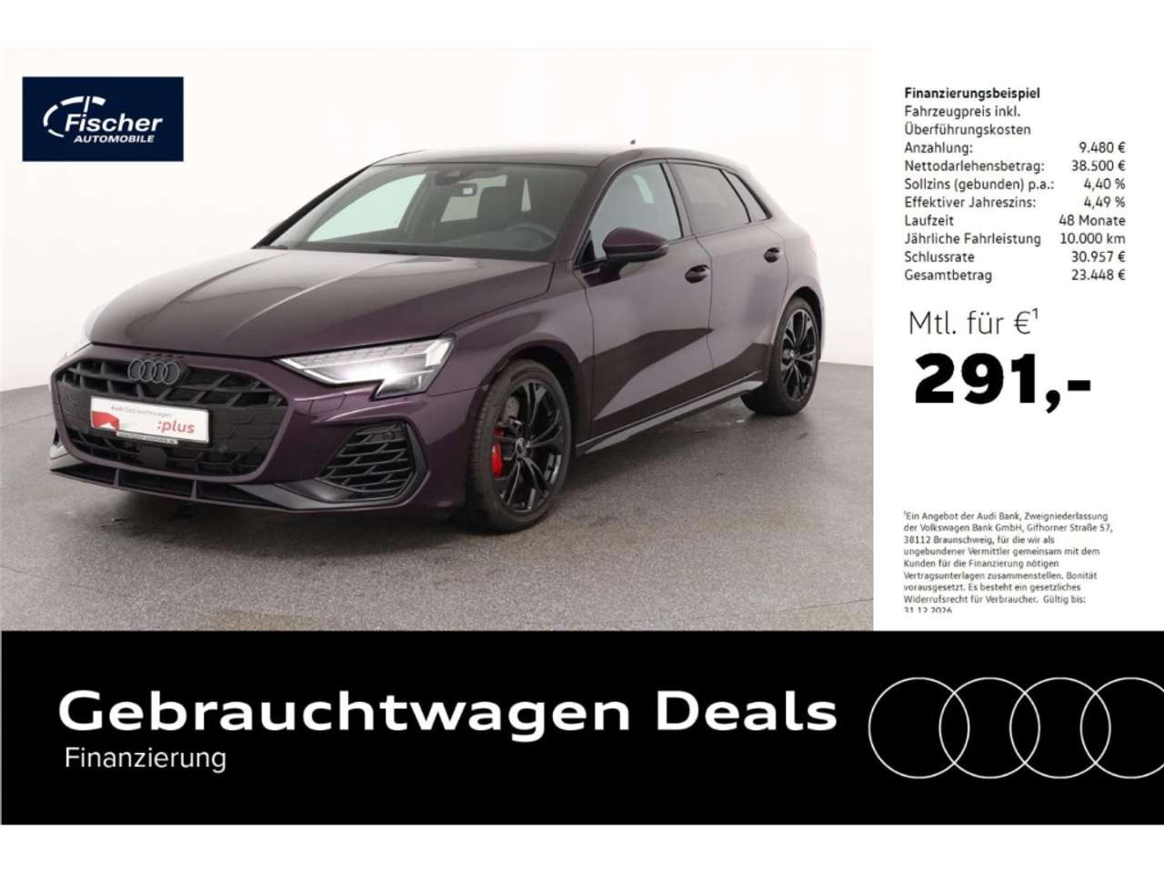 Audi S3 — Audi S3 Sportback TFSI qu Individuallack P-Dach/Leder
