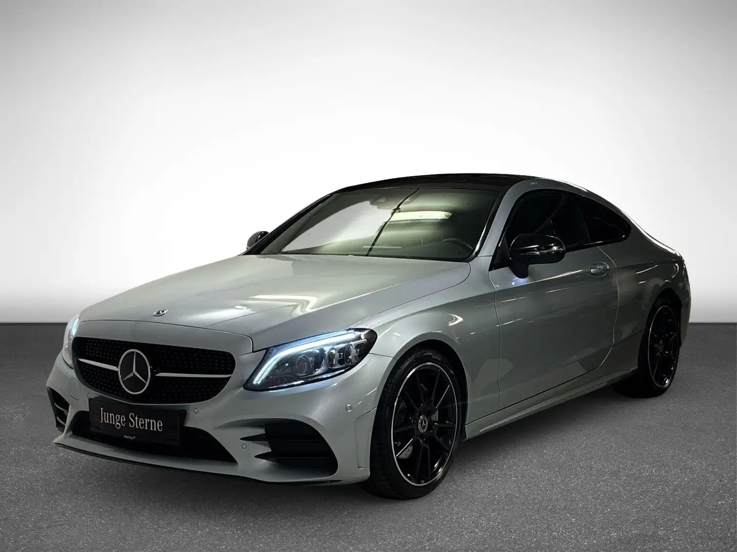 Mercedes-Benz C 220 d Coupé Cam Distr PTS Pano AUT Wide LED Silber - 2