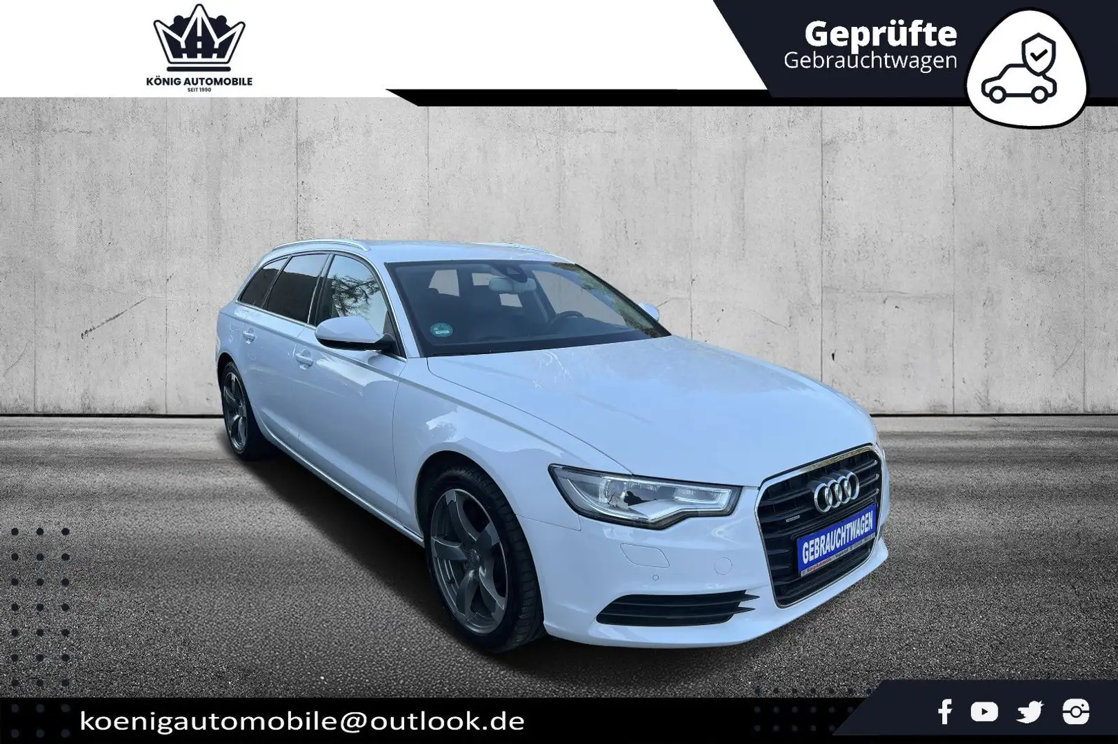 Audi A6 Avant 3.0 TDI quattro Aut./ Leder / Navi / 19 Blanc - 2