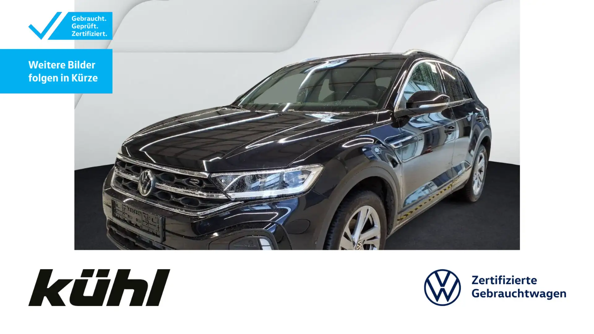 Volkswagen T-Roc 1.5 TSI DSG R-Line LED+/ACC/Kamera/App/Nav Schwarz - 1