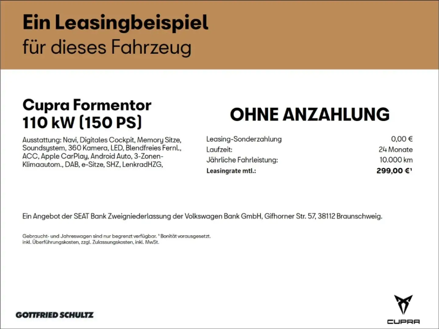 CUPRA Formentor 1.5 TSI DSG Voll-LED Navi Full-Link Einparkhilfe Noir - 2