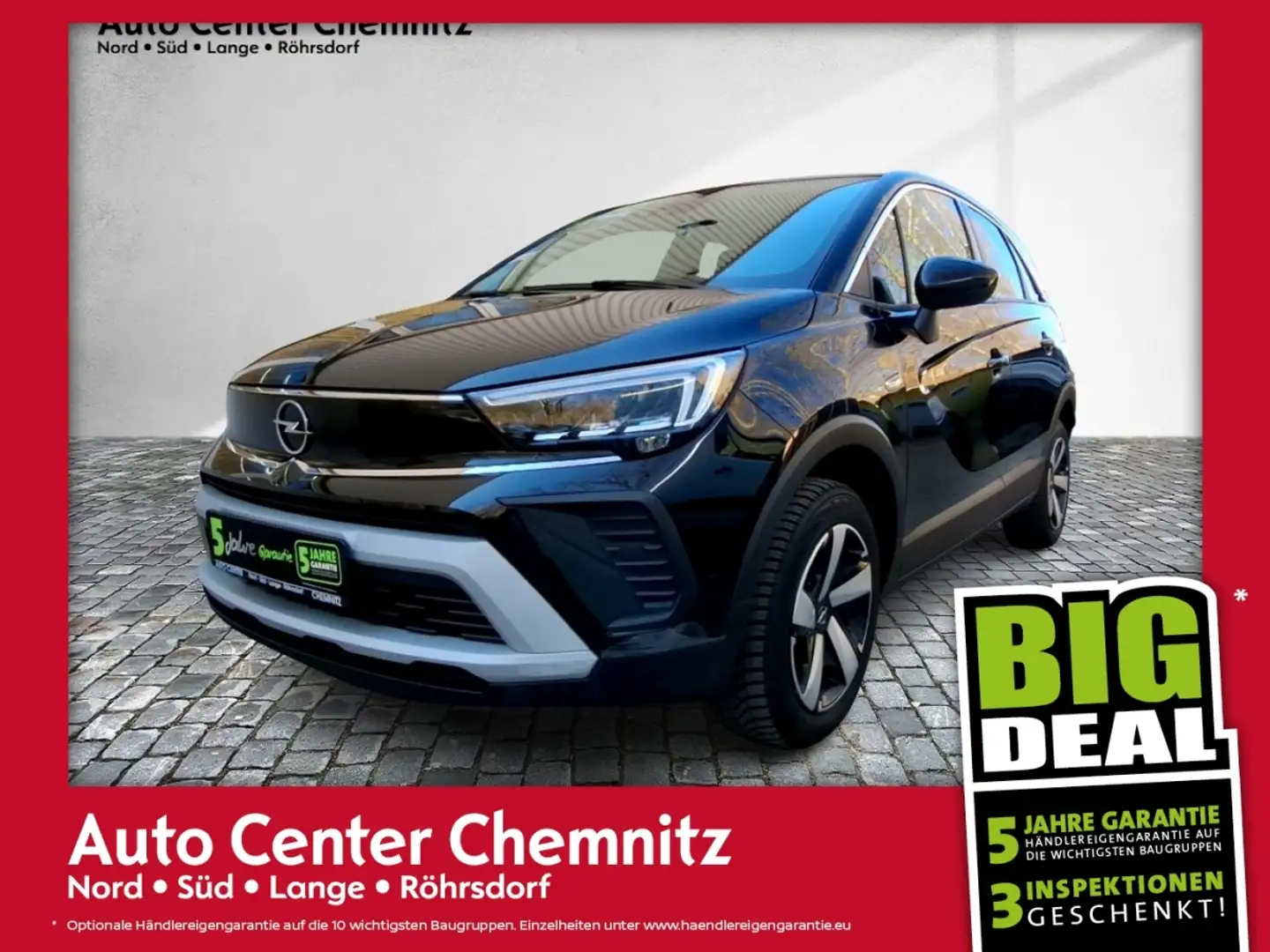 Opel Crossland 1.2 AT6 Elegance HeadUp/LED/Navi/Ergo Schwarz - 1
